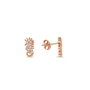 Heliophilia Silver Pendientes de Plata de Ley 925 con Oro Rosa y Circón